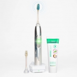 Emmi®-dent METALLIC ultrahangos fogkefe szett - HoloSilver + fogkr�m