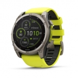 Garmin fenix 8 51mm SOLAR Sapphire, titanium, neons�rga/grafit szilikon sz�jjal