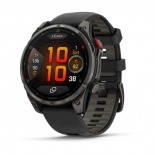 Garmin fenix 8 Pro 47mm AMOLED Sapphire karbonszürke DLC Titanium fekete/szürke szilikon szíjjal Garmin fenix 8 Pro 47mm AMOLED Sapphire karbonszürke DLC Titanium fekete/szürke szilikon szíjjal